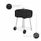 Modern Leisure Chalet Walk-A-Bout Charcoal Grill Cover, 21.5 in. L x 21.5 in. W x 14.5 in. H, Black 2974 - alternate 7